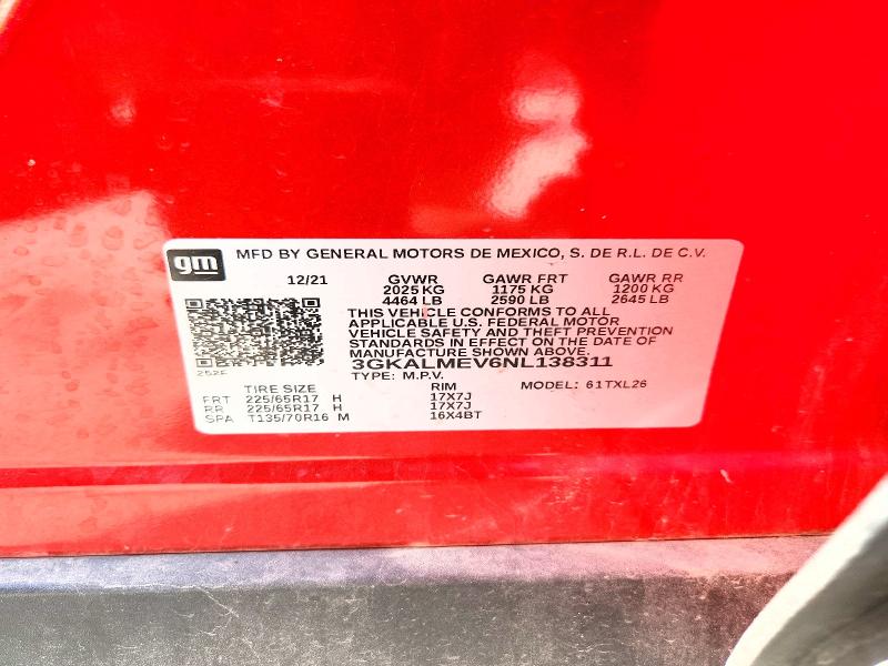 Aukcja sprzedaży 2022 Gmc Terrain, vin: 3GKALMEV6NL138311, numer aukcji: 48128486