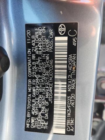 Aukcja sprzedaży 2021 Toyota Corolla, vin: JTDS4MCE1MJ070246, numer aukcji: 48224996