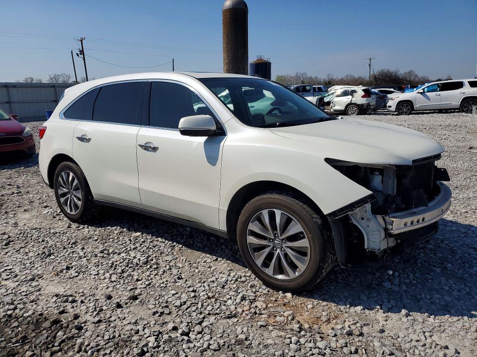 2016 Acura Mdx მანქანა იყიდება აუქციონზე, vin: 5FRYD4H49GB061833, აუქციონის ნომერი: 79189305