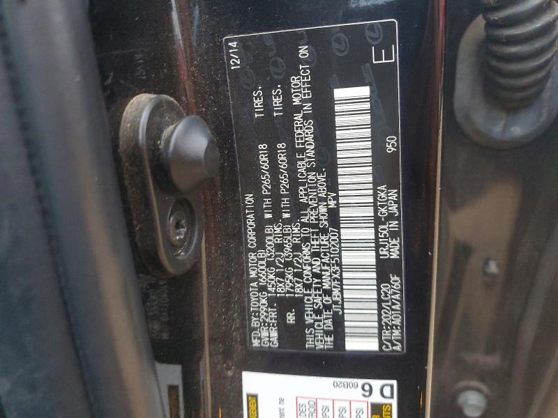 Aukcja sprzedaży 2015 Lexus Gx 460, vin: JTJBM7FX3F5102007, numer aukcji: 47292636
