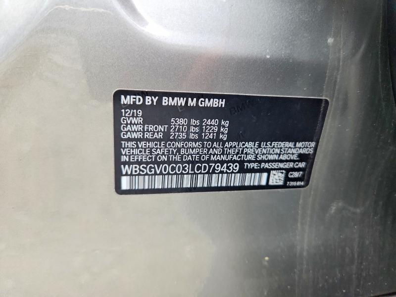78278565 :رقم المزاد ، WBSGV0C03LCD79439 vin ، 2020 Bmw Motorrad M8 مزاد بيع
