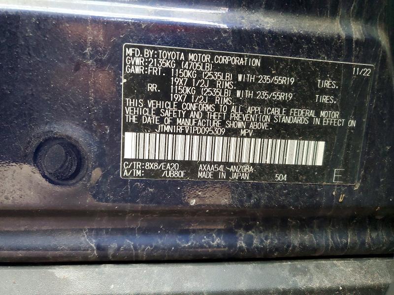 Продажа на аукционе авто 2023 Toyota Rav4, vin: JTMN1RFV1PD095309, номер лота: 47827076
