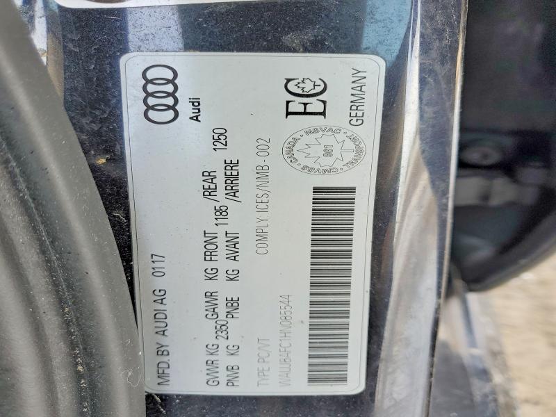 2017 Audi A6 მანქანა იყიდება აუქციონზე, vin: WAUJ8AFC1HN085544, აუქციონის ნომერი: 78368395