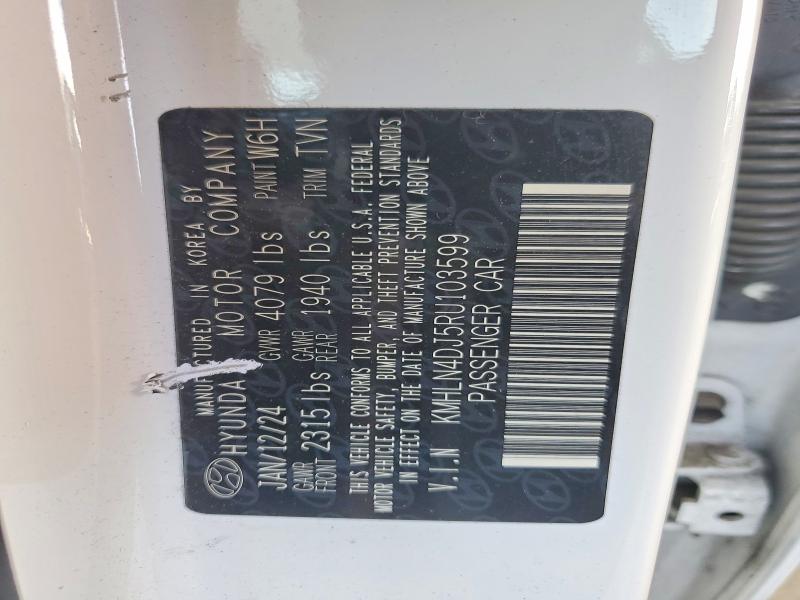 79117785 :رقم المزاد ، KMHLN4DJ5RU103599 vin ، 2024 Hyundai Elantra Hybrid مزاد بيع