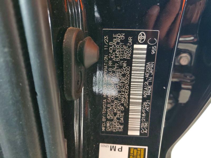 Aukcja sprzedaży 2024 Toyota Corolla, vin: JTDS4MCE6R3522400, numer aukcji: 79751665