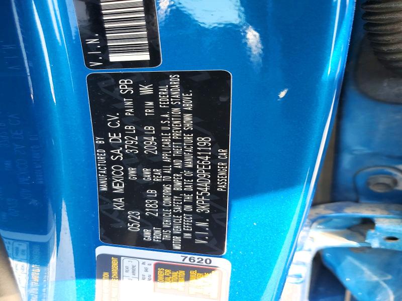 2023 Kia Forte მანქანა იყიდება აუქციონზე, vin: 3KPF54AD9PE641198, აუქციონის ნომერი: 47243566