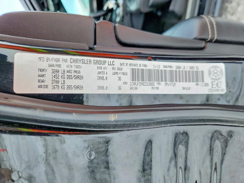 2014 Jeep Grand Cherokee მანქანა იყიდება აუქციონზე, vin: 1C4RJFCM4EC318893, აუქციონის ნომერი: 79119175