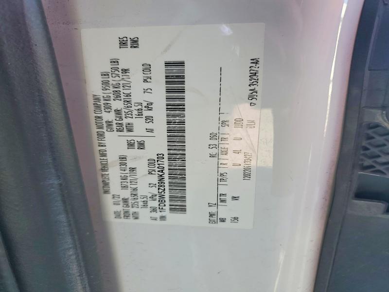 Продажа на аукционе авто 2022 Ford Transit, vin: 1FDBW5Z89NKA01703, номер лота: 46995566