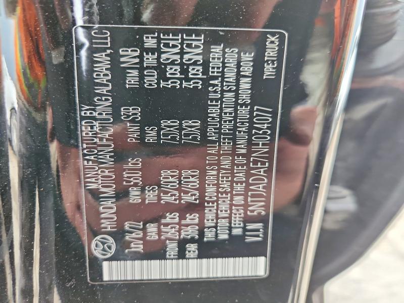 Продажа на аукционе авто 2022 Hyundai Santa Cruz, vin: 5NTJADAE7NH034077, номер лота: 48119916