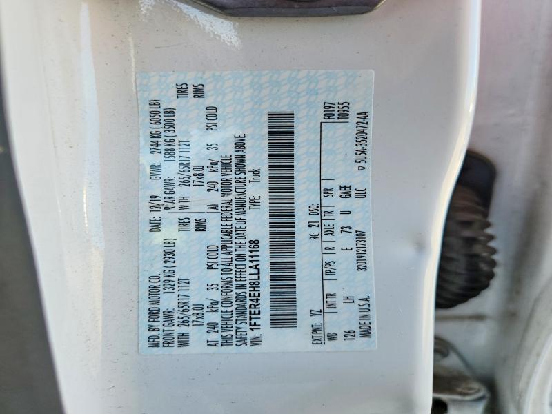 79985705 :رقم المزاد ، 1FTER4EH8LLA11168 vin ، 2020 Ford Ranger مزاد بيع