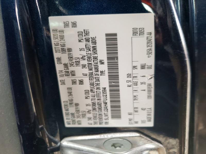 Aukcja sprzedaży 2015 Lincoln Mkc, vin: 5LMTJ2AH4FUJ23594, numer aukcji: 47969946