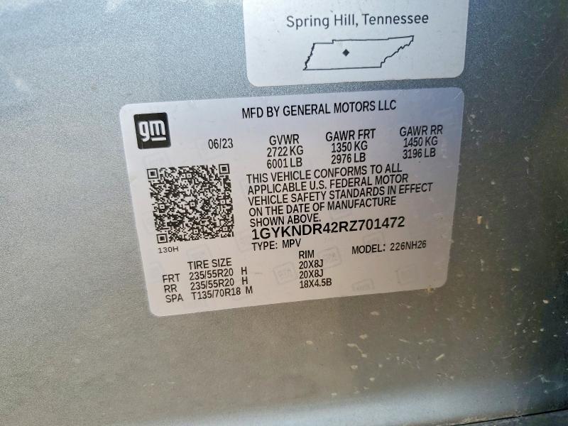Aukcja sprzedaży 2024 Cadillac Xt5, vin: 1GYKNDR42RZ701472, numer aukcji: 47409196