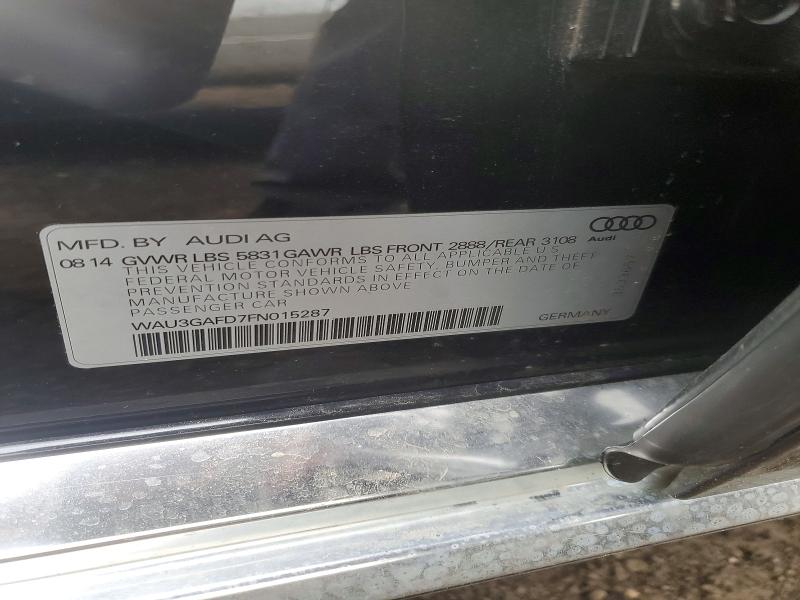 Продажа на аукционе авто 2015 Audi A8, vin: WAU3GAFD7FN015287, номер лота: 46726426