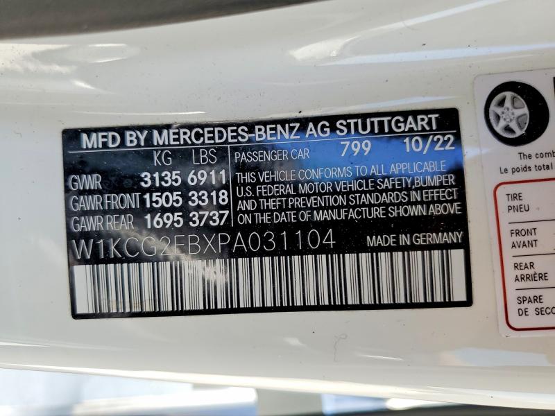 Aukcja sprzedaży 2023 Mercedes-benz Eqs Sedan, vin: W1KCG2EBXPA031104, numer aukcji: 46927546