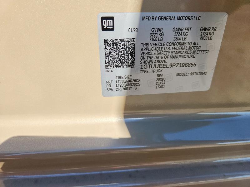 Aukcja sprzedaży 2023 Gmc Sierra, vin: 1GTUUEEL9PZ196855, numer aukcji: 47458856