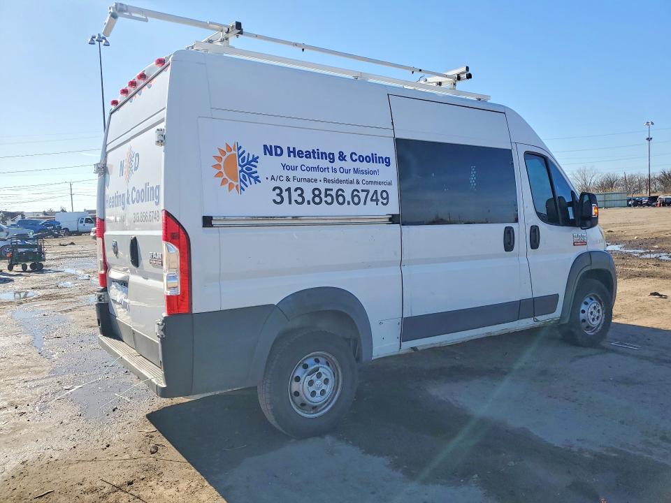45490626 :رقم المزاد ، 3C6TRVCG6GE100296 vin ، 2016 Ram Promaster 2500 مزاد بيع