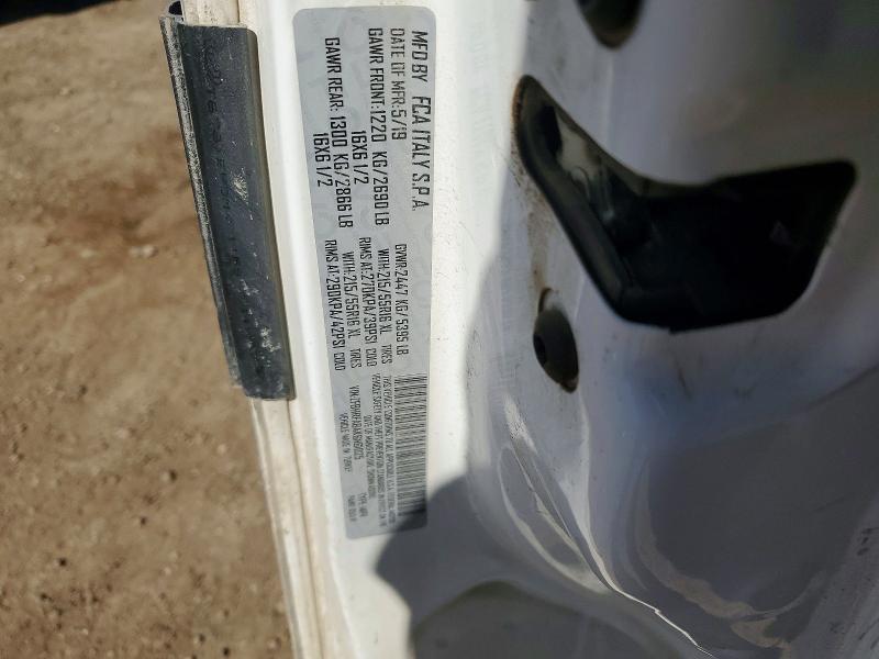 47639996 :رقم المزاد ، ZFBHRFAB4K6N61025 vin ، 2019 Ram Promaster City مزاد بيع
