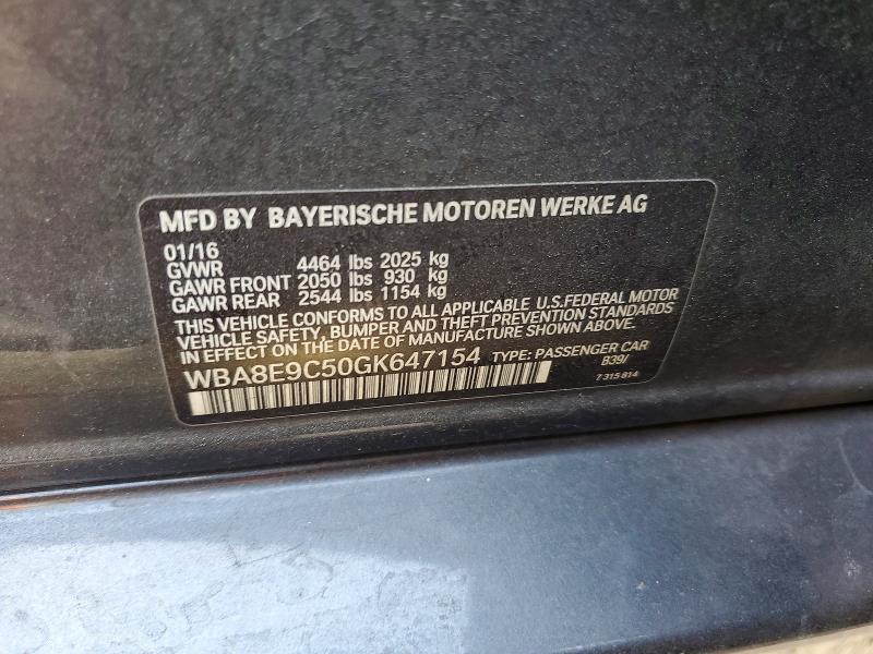 Aukcja sprzedaży 2016 Bmw 328, vin: WBA8E9C50GK647154, numer aukcji: 46905406