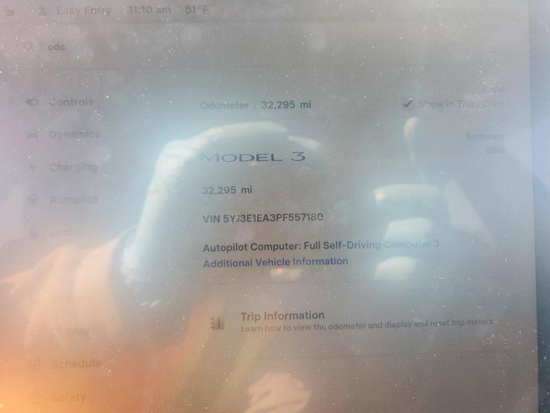 Aukcja sprzedaży 2023 Tesla Model 3, vin: 5YJ3E1EA3PF557180, numer aukcji: 46098366