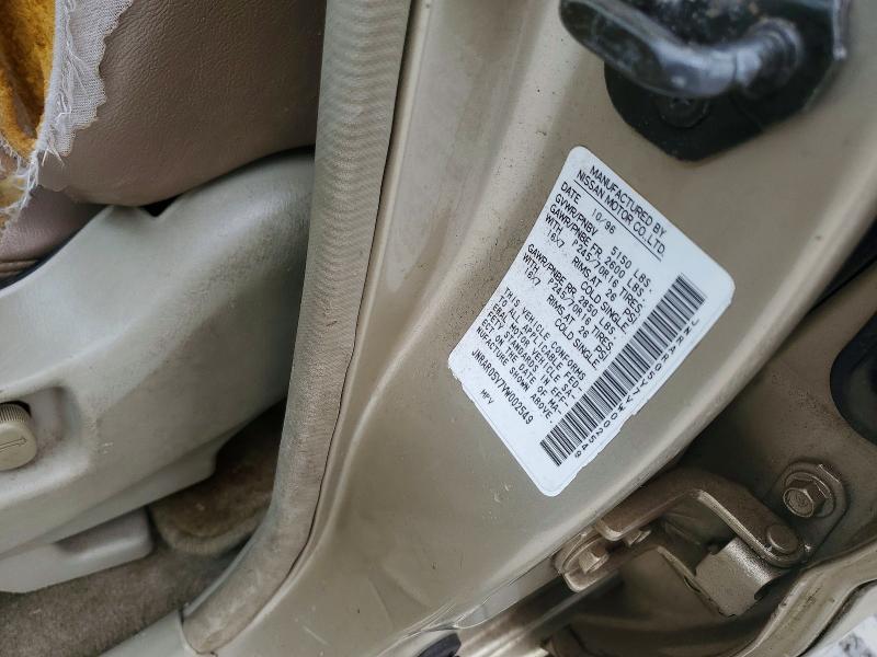 46357076 :رقم المزاد ، JNRAR05Y7VW002549 vin ، 1997 Infiniti Qx4 مزاد بيع