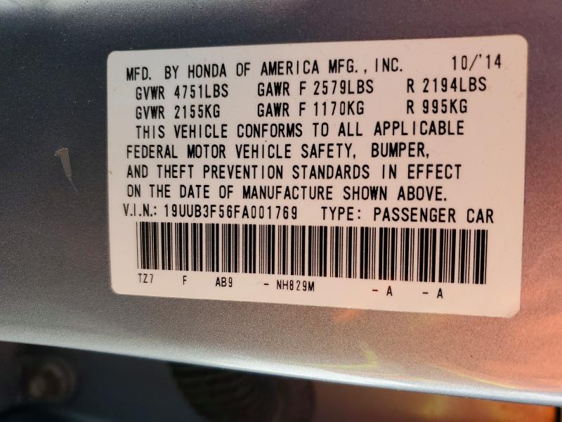 2015 Acura Tlx მანქანა იყიდება აუქციონზე, vin: 19UUB3F56FA001769, აუქციონის ნომერი: 75507905