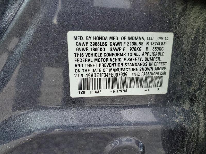 Продаж на аукціоні авто 2015 Acura Ilx, vin: 19VDE1F34FE007939, номер лоту: 46422596