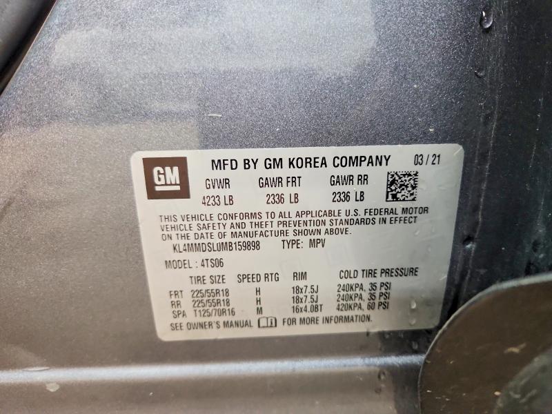 Продажа на аукционе авто 2021 Buick Encore Gx, vin: KL4MMDSL0MB159898, номер лота: 46296896