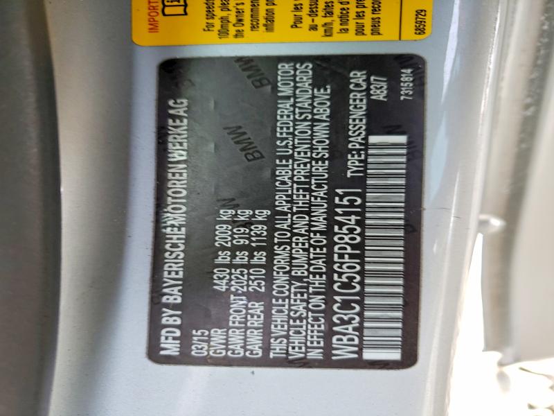 Продажа на аукционе авто 2015 Bmw 328, vin: WBA3C1C56FP854151, номер лота: 47989346