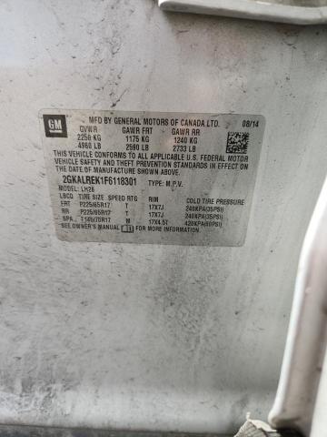 2015 Gmc Terrain მანქანა იყიდება აუქციონზე, vin: 2GKALREK1F6118301, აუქციონის ნომერი: 47558696