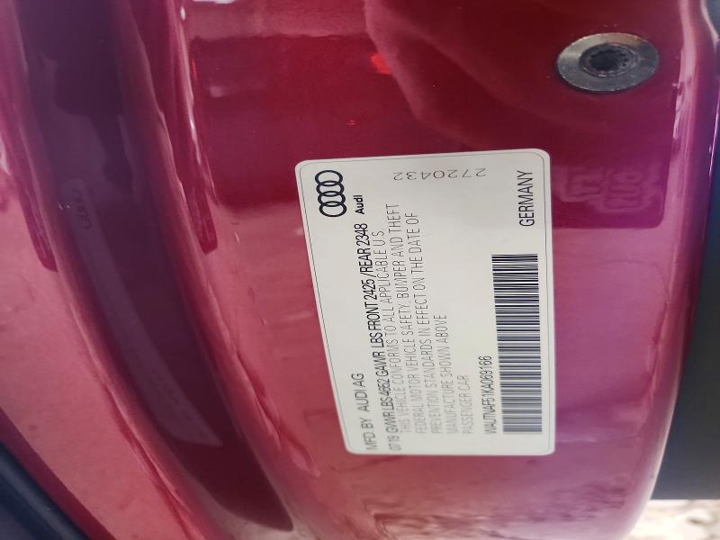47330626 :رقم المزاد ، WAUTNAF51KA069166 vin ، 2019 Audi A5 مزاد بيع