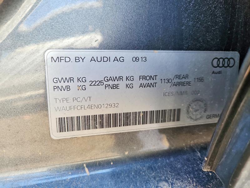Auction sale of the 2014 Audi A4, vin: WAUFFCFL4EN012932, lot number: 45957146