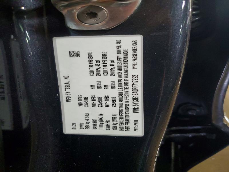 Продажа на аукционе авто 2024 Tesla Model 3, vin: 5YJ3E1EA0RF717292, номер лота: 42041306