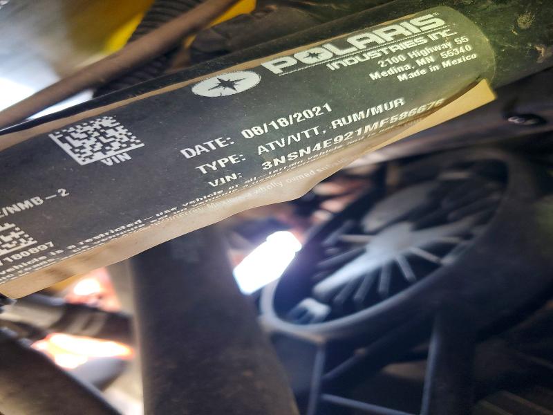 Aukcja sprzedaży 2021 Polaris Rzr, vin: 3NSN4E921MF586676, numer aukcji: 79652165