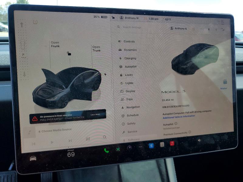 Продажа на аукционе авто 2024 Tesla Model 3, vin: 5YJ3E1EA5RF744410, номер лота: 79460685