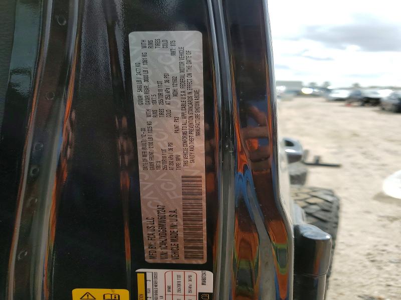 Aukcja sprzedaży 2021 Jeep Wrangler Unlimited, vin: 1C4HJXDG6MW607247, numer aukcji: 79649875
