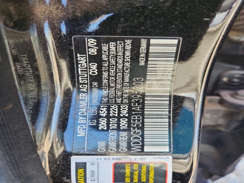 Auction sale of the 2010 Mercedes-benz C, vin: WDDGF5EB1AF395203, lot number: 48250476