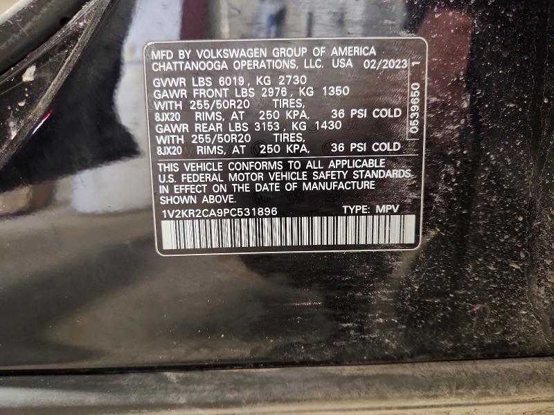 Продажа на аукционе авто 2023 Volkswagen Atlas, vin: 1V2KR2CA9PC531896, номер лота: 47250806