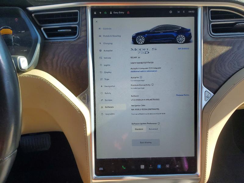 Aukcja sprzedaży 2016 Tesla Model S, vin: 5YJSA1E27GF174729, numer aukcji: 46445246