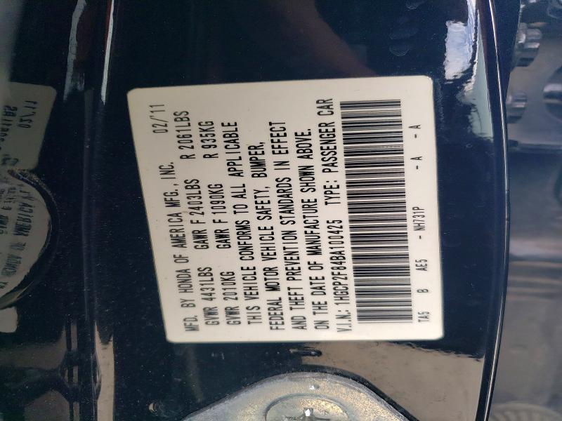 Aukcja sprzedaży 2011 Honda Accord, vin: 1HGCP2F84BA100425, numer aukcji: 46675706