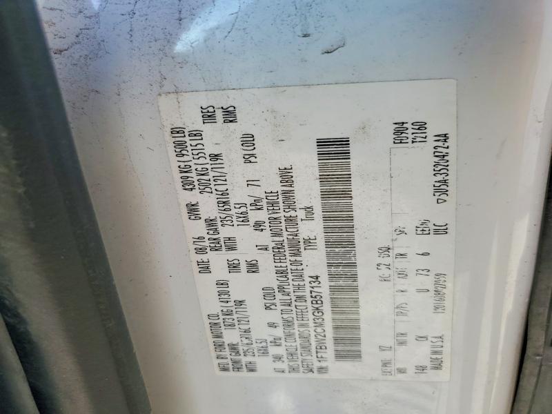 51906256 :رقم المزاد ، 1FTBW2CM3GKB57134 vin ، 2016 Ford Transit T مزاد بيع