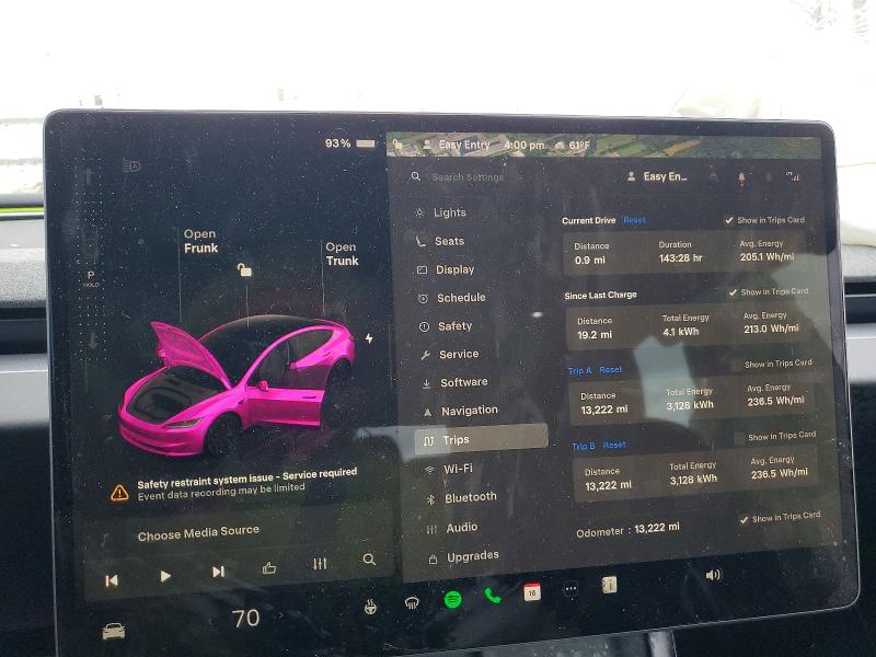 Продаж на аукціоні авто 2024 Tesla Model 3, vin: 5YJ3E1EA4RF746441, номер лоту: 46325906