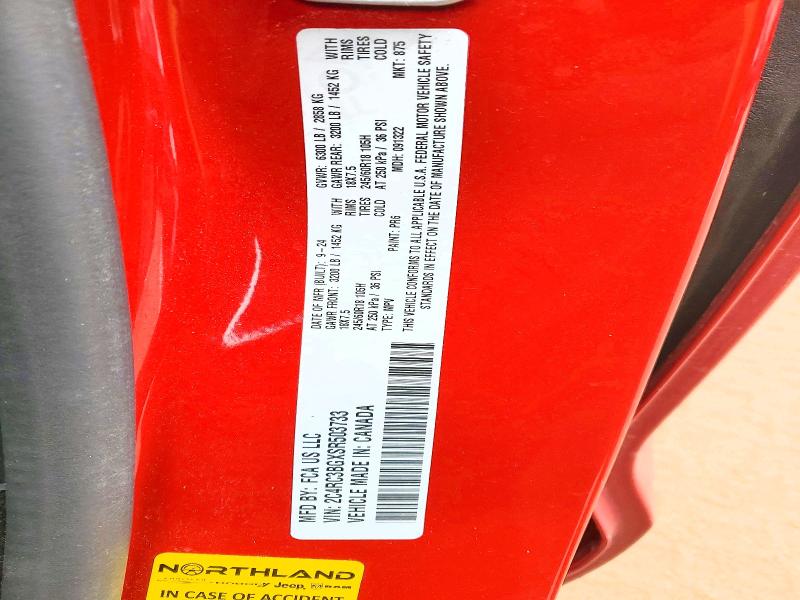 46468246 :رقم المزاد ، 2C4RC3BGXSR503733 vin ، 2025 Chrysler Pacifica مزاد بيع