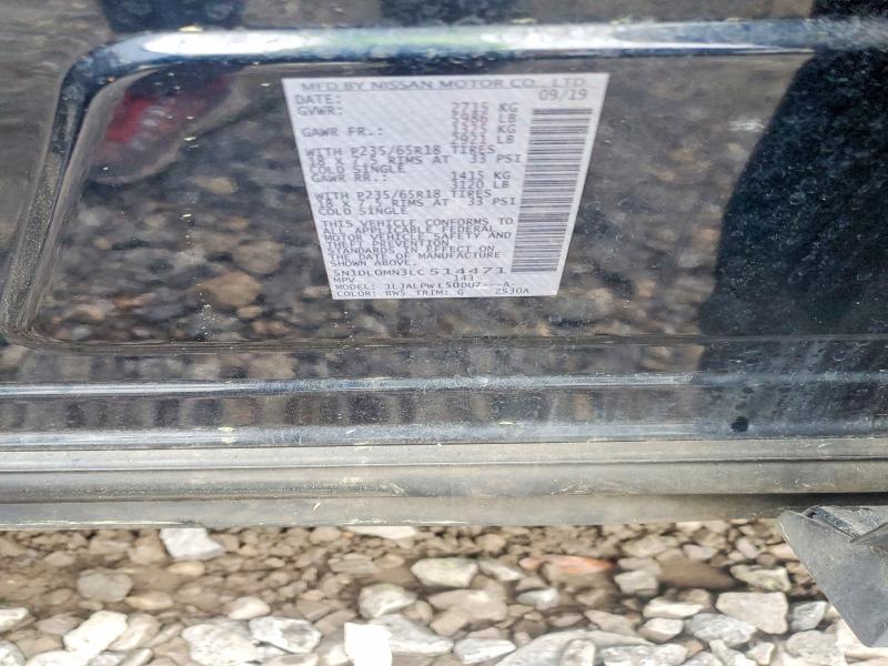 Aukcja sprzedaży 2020 Infiniti Qx60, vin: 5N1DL0MN3LC514471, numer aukcji: 45544206