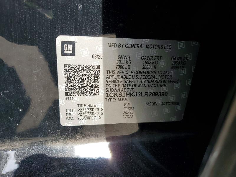 Продаж на аукціоні авто 2020 Gmc Yukon Xl, vin: 1GKS1HKJ3LR289390, номер лоту: 41591056