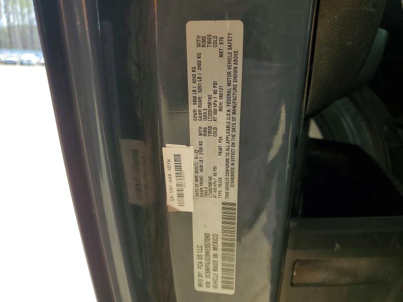 Aukcja sprzedaży 2021 Ram Promaster 3500, vin: 3C6MRVJG9ME557090, numer aukcji: 47697786