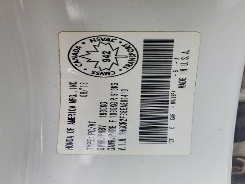 2014 Honda Accord მანქანა იყიდება აუქციონზე, vin: 1HGCR2F38EA801410, აუქციონის ნომერი: 78749015