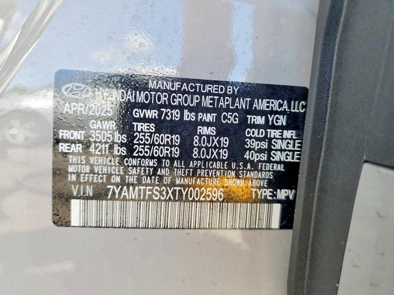 Продажа на аукционе авто 2026 Hyundai Ioniq 9, vin: 7YAMTFS3XTY002596, номер лота: 45906986