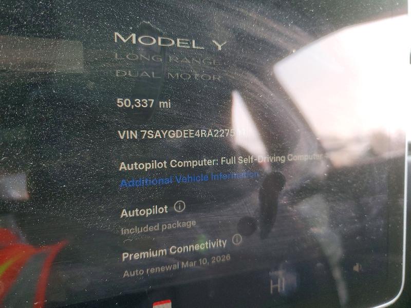 Aukcja sprzedaży 2024 Tesla Model Y, vin: 7SAYGDEE4RA227507, numer aukcji: 79669475