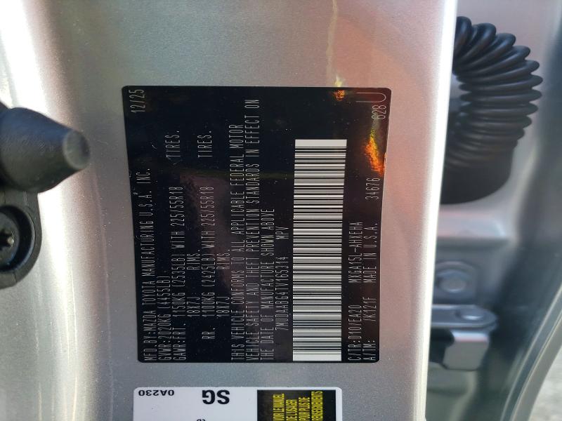 46017896 :رقم المزاد ، 7MUDAABG4TV165314 vin ، 2026 Toyota Corolla Cross مزاد بيع