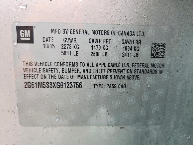 Auction sale of the 2016 Cadillac Xts, vin: 2G61M5S3XG9123756, lot number: 79559395